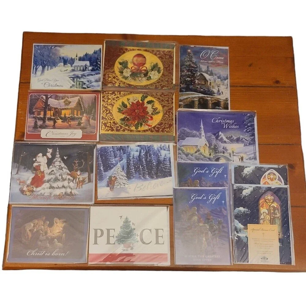 Christmas Card Lot Still In Original Plastics Unused